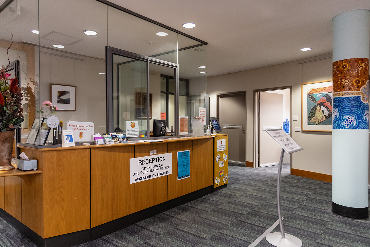 An image of Counselling services reception