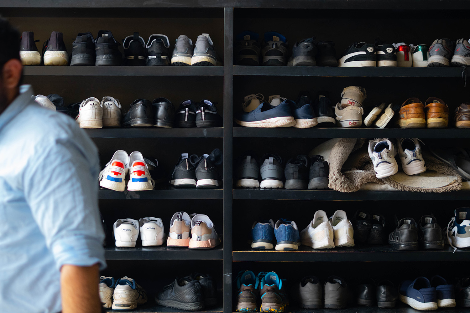 A shoe rack