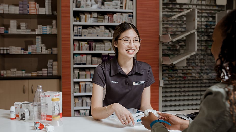 Curtin Pharmacy student