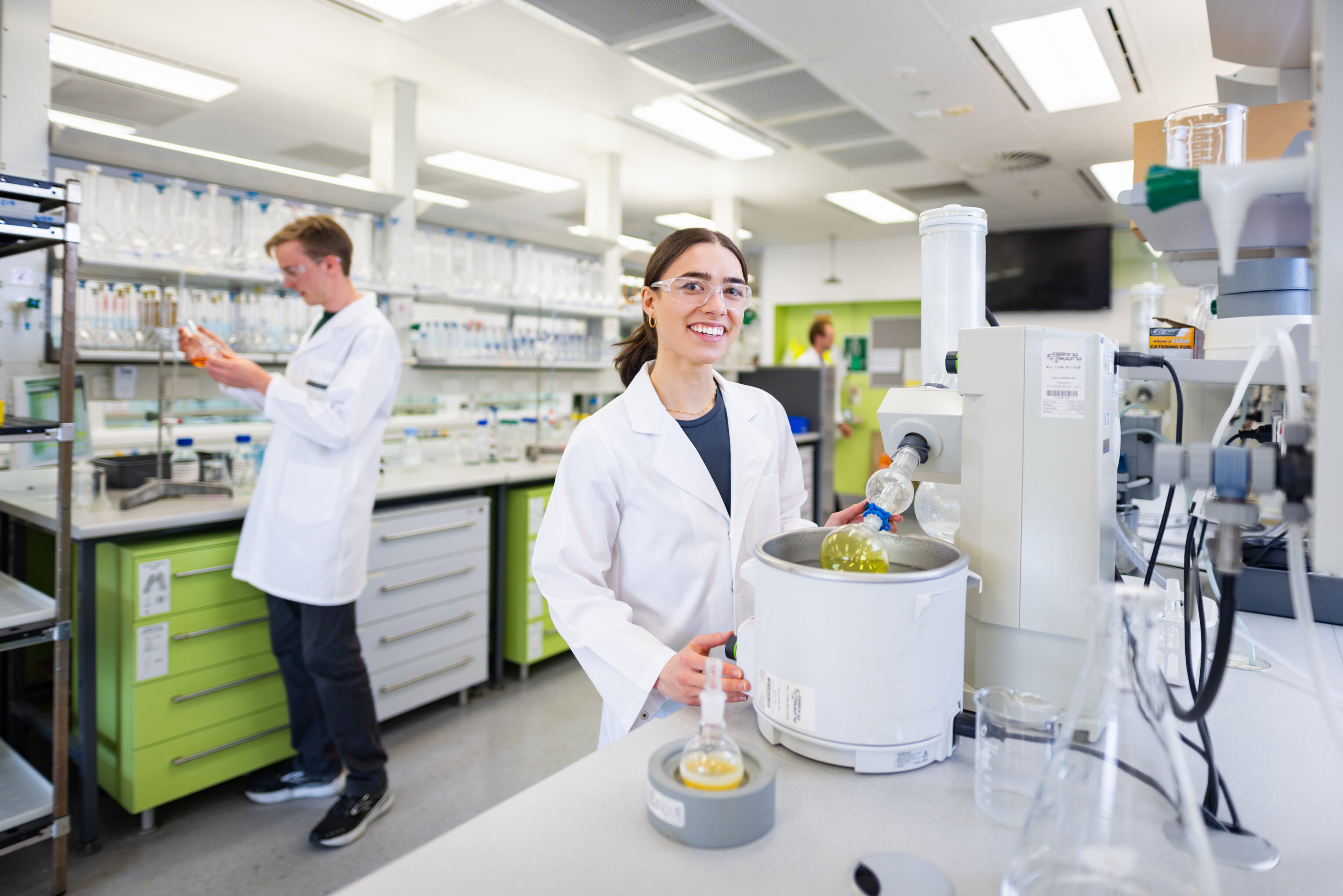 Advanced Science student in a laboratory