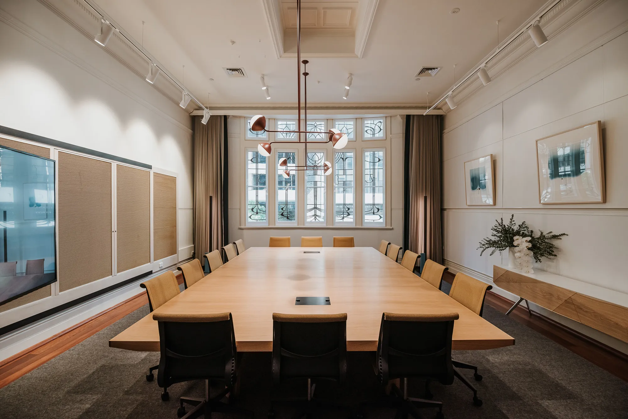 A boardroom at 137 St Georges Tce