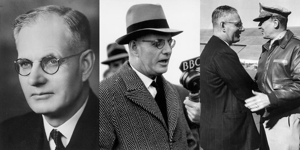 John Curtin in black and white photos