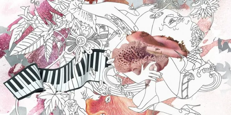 Abstract artwork created by Curtin graphic design graduate Deanne Cheuk