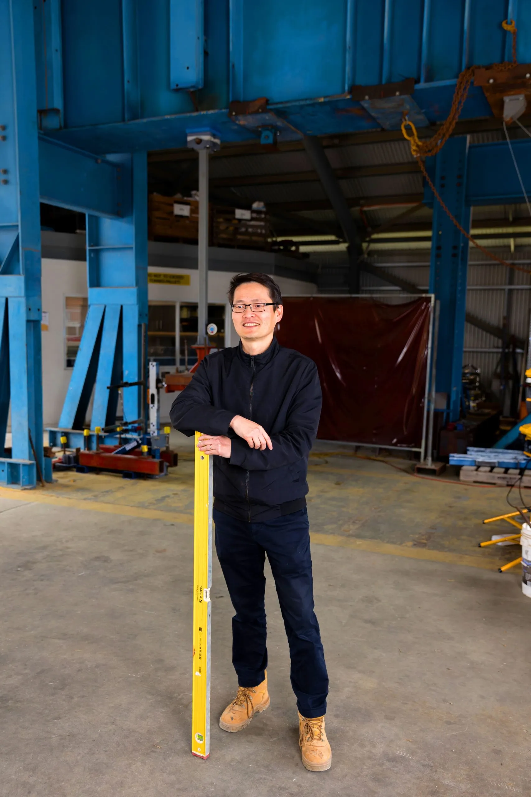 Man in an engineering workshop
