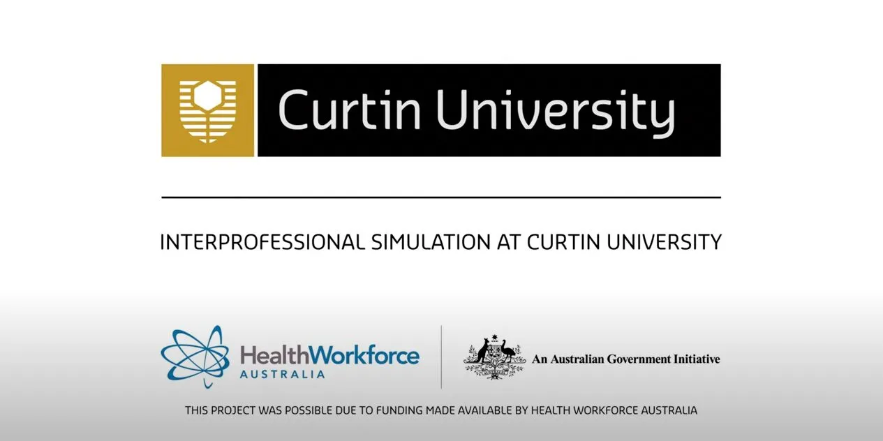 Interprofessional simulation YouTube video introductory screen - play video