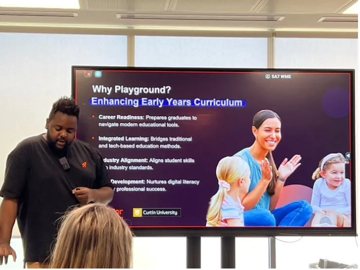 Mr Mufaro Maringe from Xplor (event sponsor) unpacks the benefits of using their suite software applications in early childhood. 
