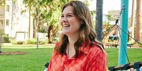 Curtin student smiling on campus
