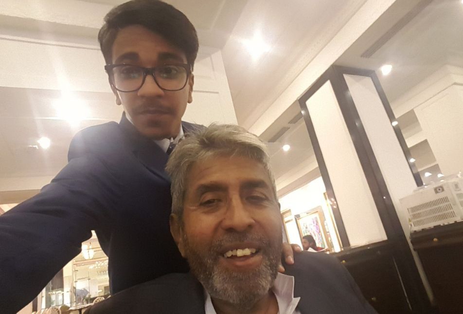 Muhamad Hasnain Latif and father