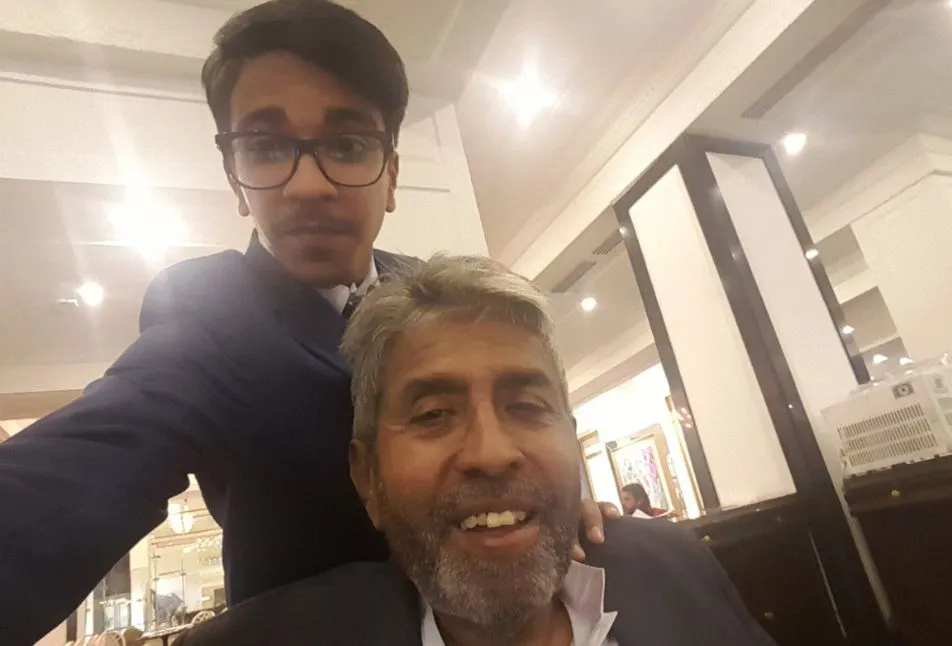 Muhamad Hasnain Latif and father