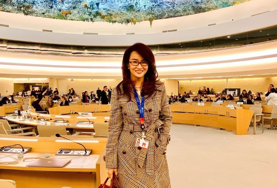 Curtin graduate Sandy Chong at the United Nations