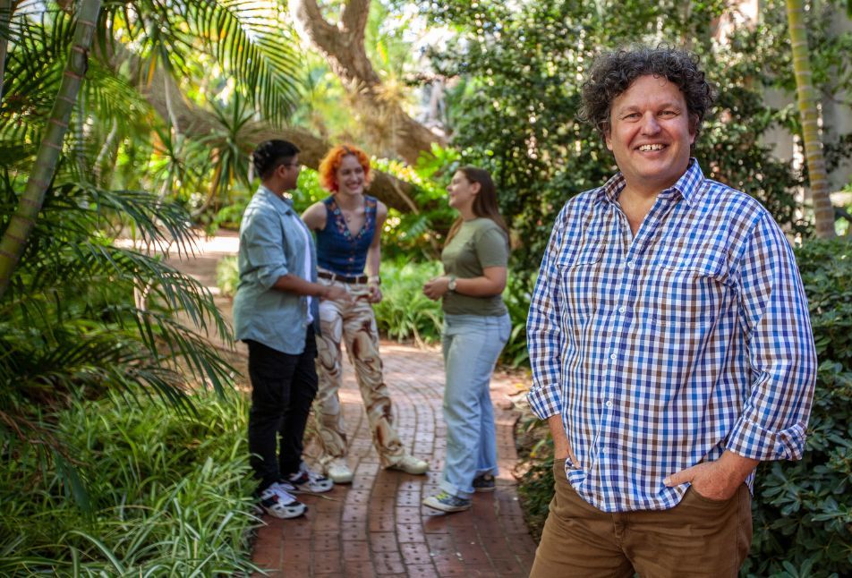 Josh Byrne with Curtin Planet Positive Student Champions