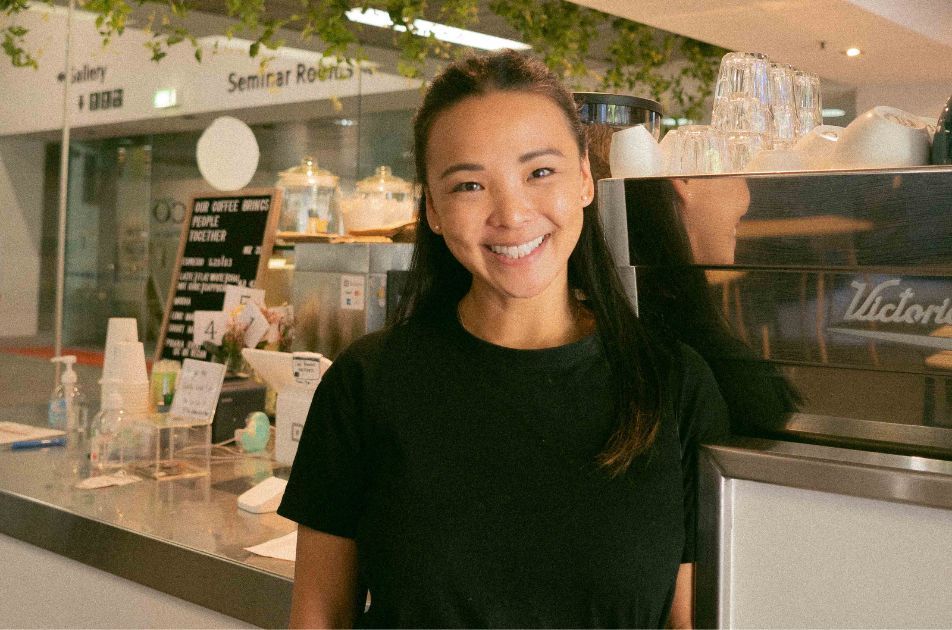 Curtin graduate and The Underground Collaborative Founder Katie Liew smiling