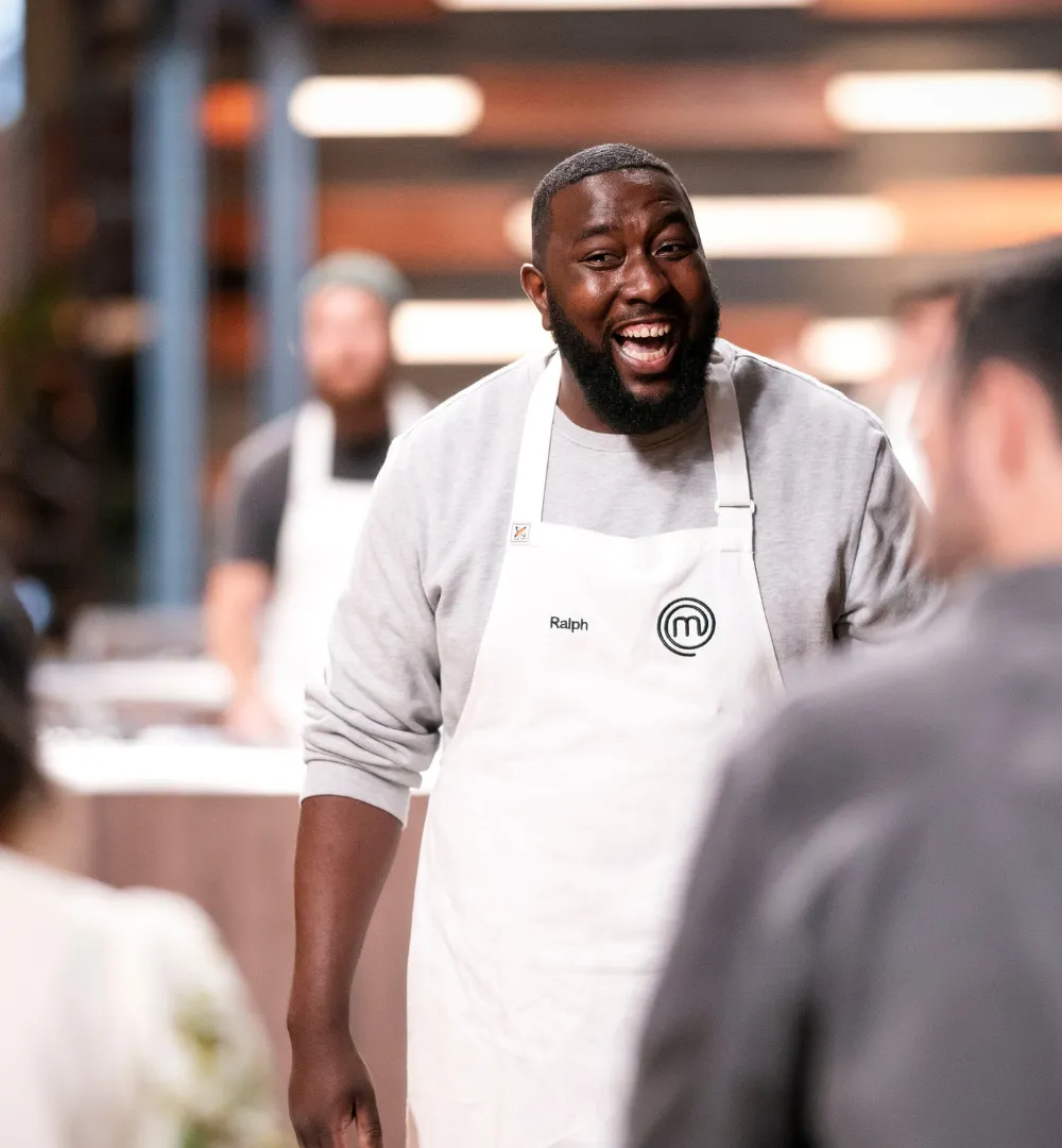 Ralph in the Masterchef kitchen