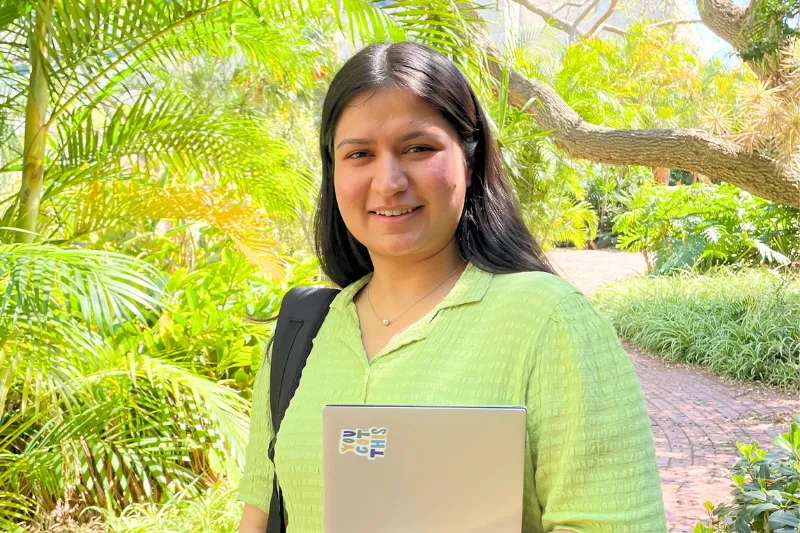 Curtin student and Planet Positive Student Champion Falak Dadlani