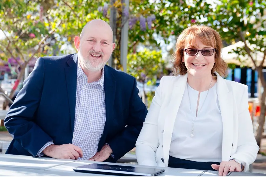 Curtin graduate and motivational public speaker Peter Dhu and his wife