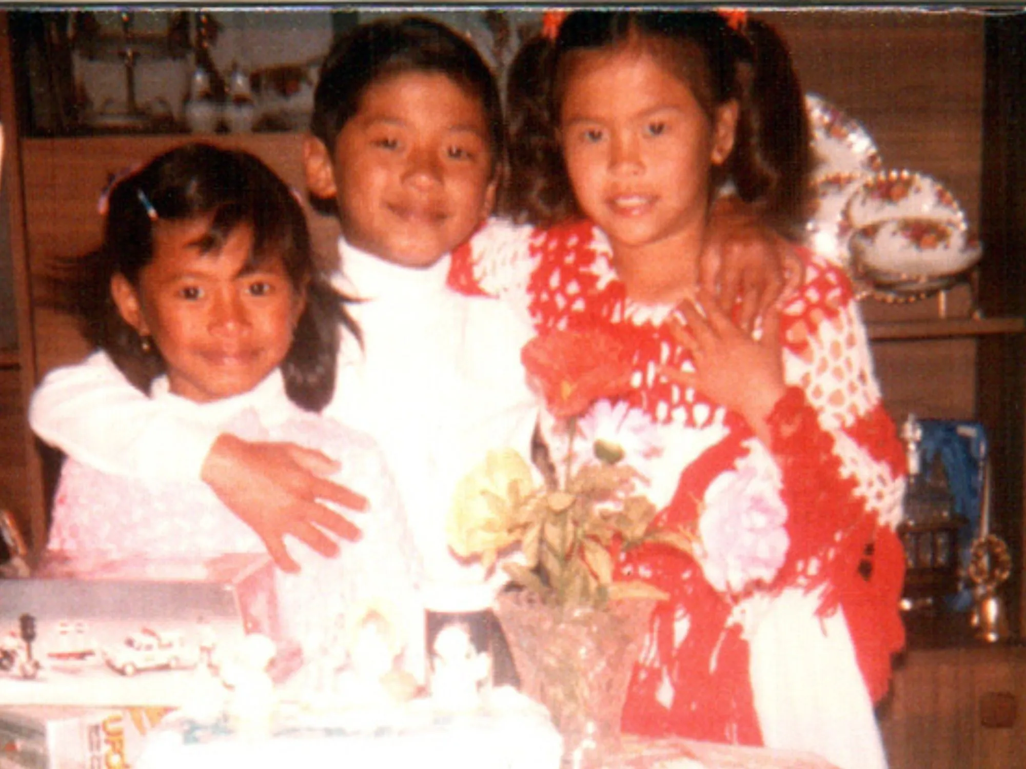 Miles with his siblings