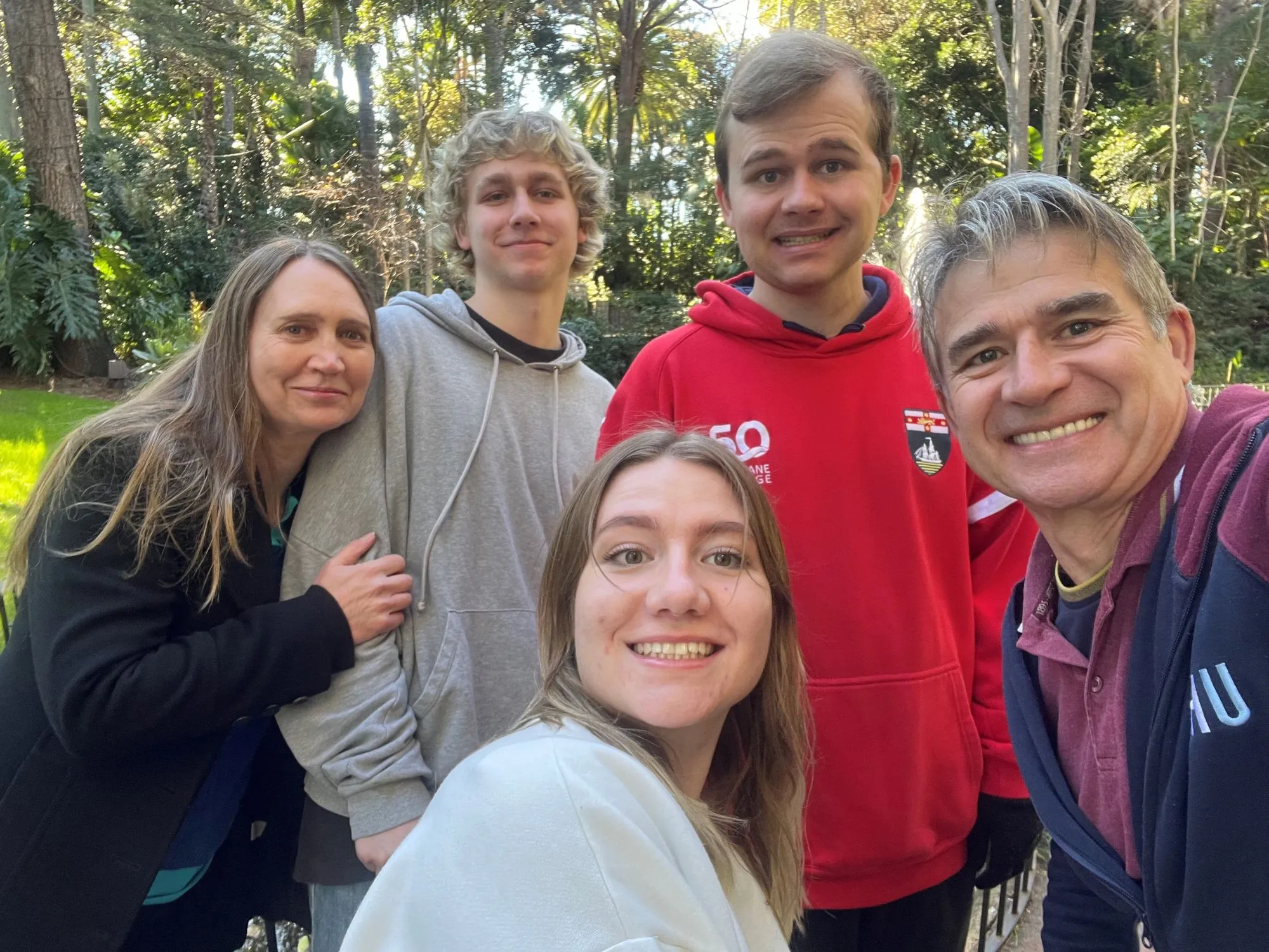 Jordan with his family