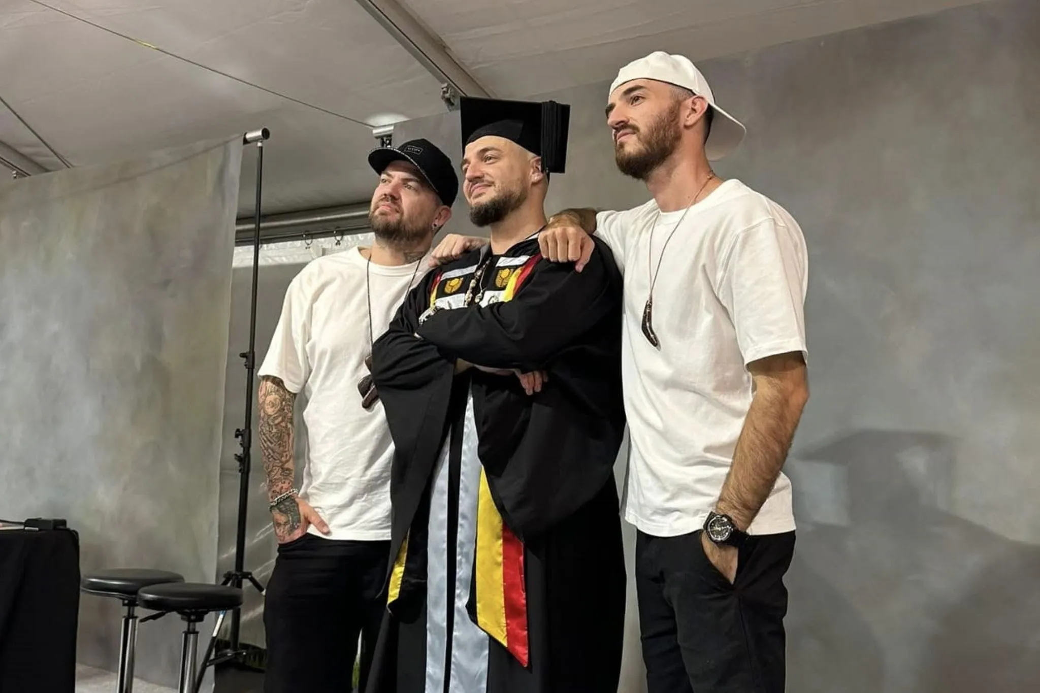 matt and dan at nate's curtin university graduation