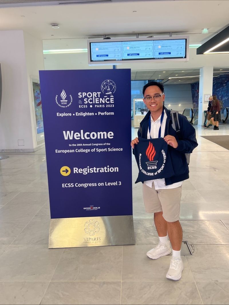 curtin graduate julian ramos at the conference