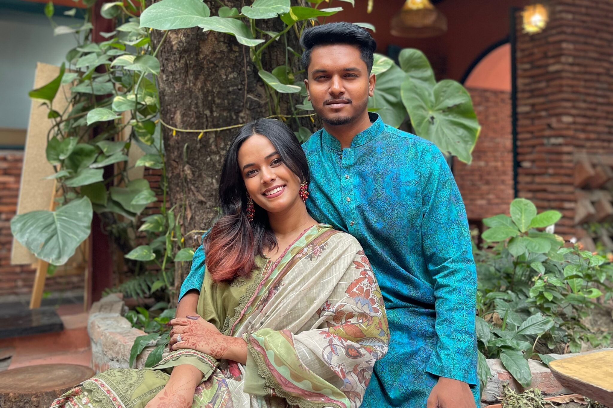 curtin student afia with her husband