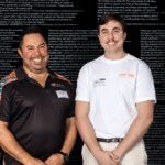 curtin graphic design graduate at the curtin scholarships event