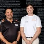 curtin graphic design graduate at the curtin scholarships event