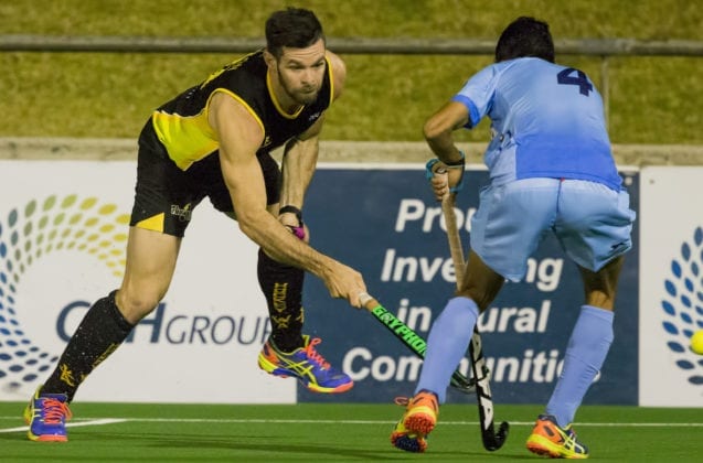 WA Thundersticks Star and Australia player Trent Mitton.