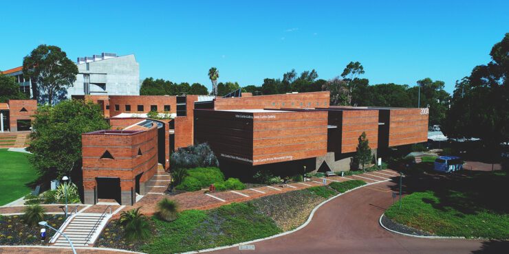 Aerial image of Curtin Perth campus.