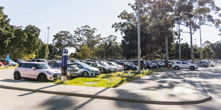 A carpark on the 911������ Perth campus.