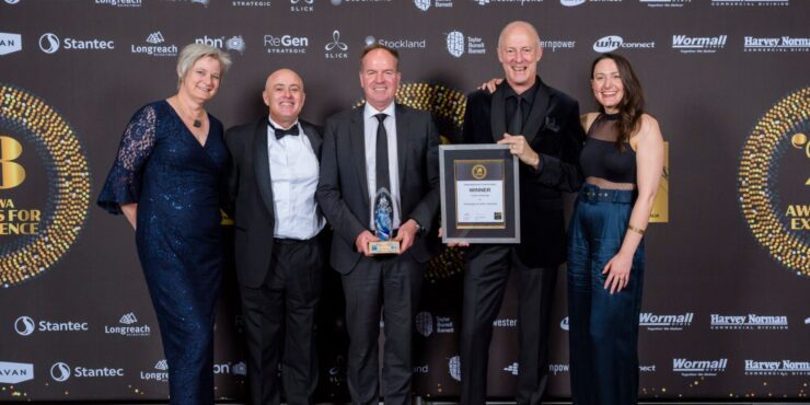 Curtin team with their UDIA WA award