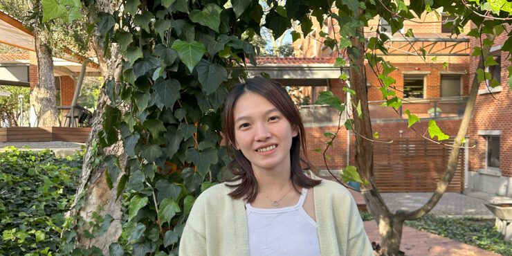 Carine Siew a Science and Engineering Student smiles on campus.