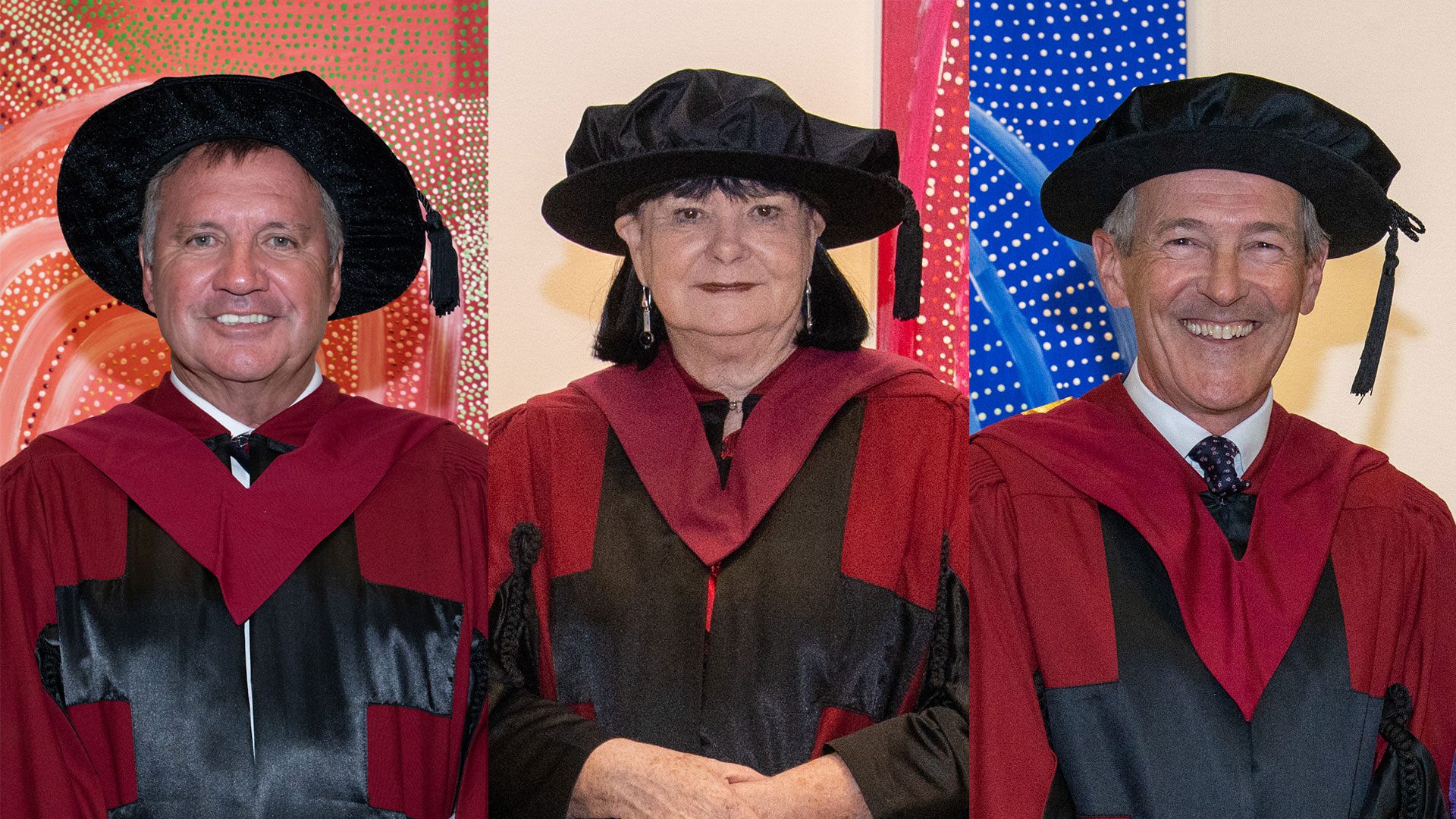 Image for Trailblazing trio awarded prestigious Honorary Doctorates