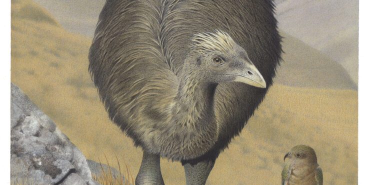 New Zealand's iconic moa bird