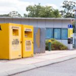 Donation bins outside B502D