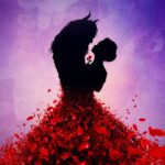 A shilouette of the protagonists of the play Beauty and the Beast