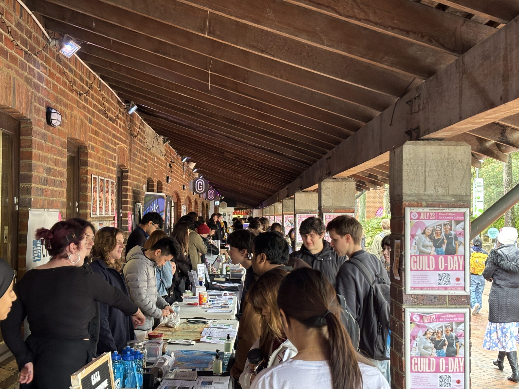 students at Guild ODay stalls