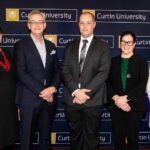 Chair of the ICP Governing Board and Director of the Curtin Institute for Data Science Professor Melanie Johnston-Hollitt, Curtin Pro Vice-Chancellor of the Faculty of Science and Engineering Professor Mark Ogden, Director of ICP Dr Daniel Marrable, Curtin Vice-Chancellor Professor Harlene Hayne, Curtin University Deputy Vice-Chancellor Research John Curtin Distinguished Professor Melinda Fitzgerald