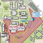 Map of works taking place on campus.