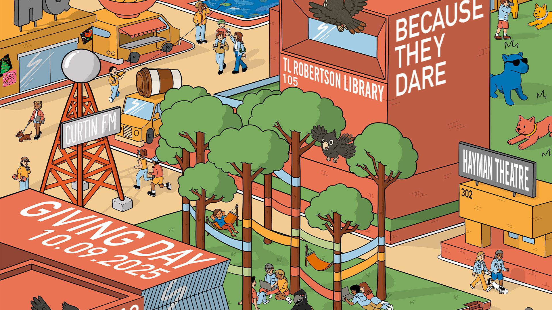 Curtin University Giving Day graphic.