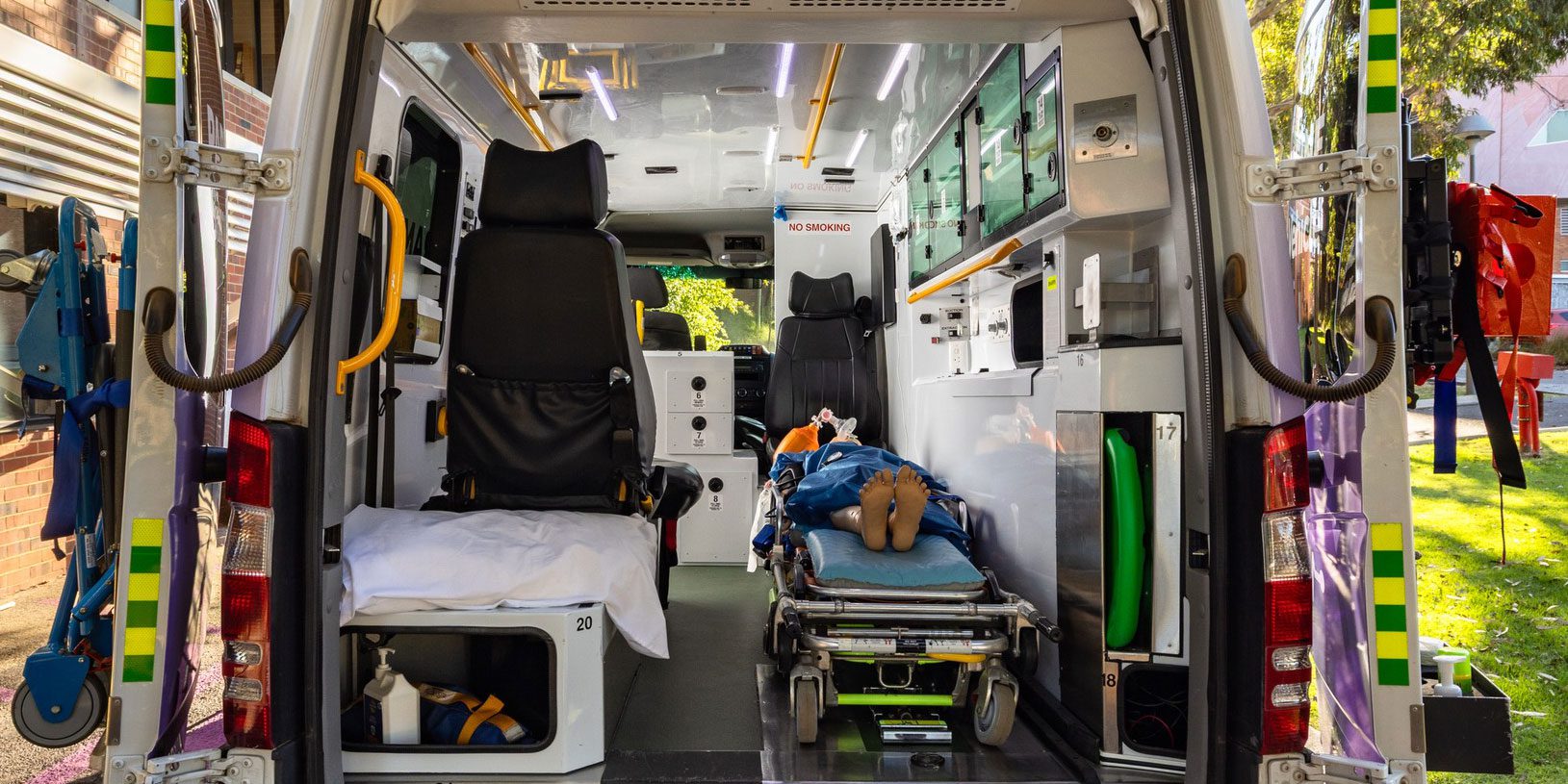 Inside of simbulance