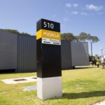 Musalla sign on campus