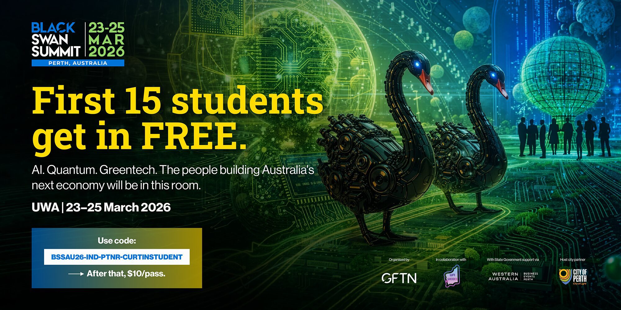 Image for Your future career starts with who you meet at Black Swan Summit Australia