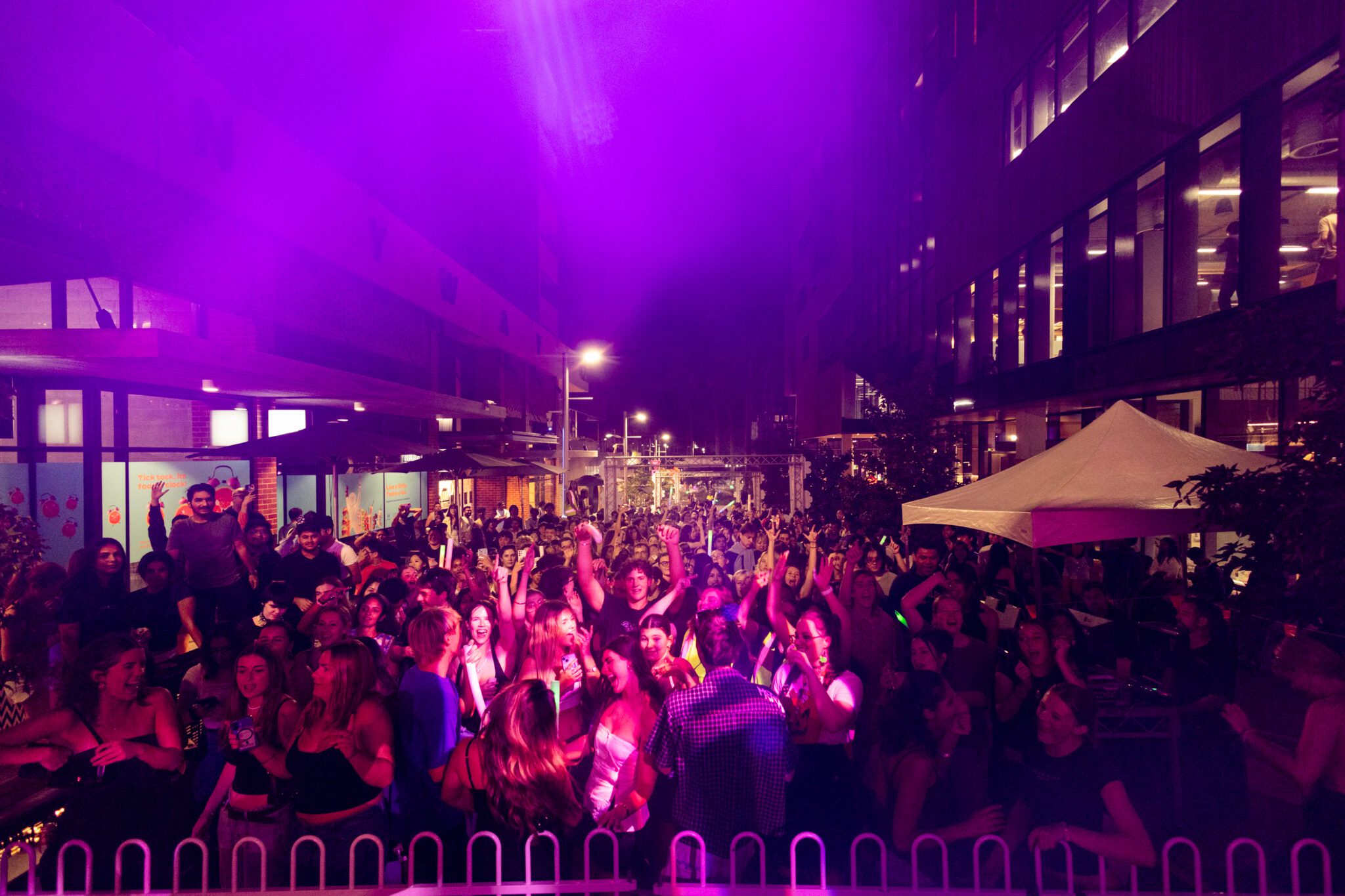 Image of a crowd at Curtin Exchange