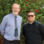Head of Curtin’s Western Australian School of Mines Professor Mark Buntine (left) and Victory Metals Chief Executive Officer and Executive Director Brendan Clark.