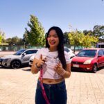 Kristel talking to the camera