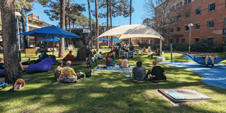 Image of pop-up picnic at Creative Quarter