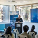 Cisco's Carl Solder lecturing students at Curtin.
