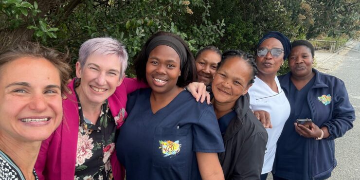 South African community health workers with Professor Bronwyn Myers