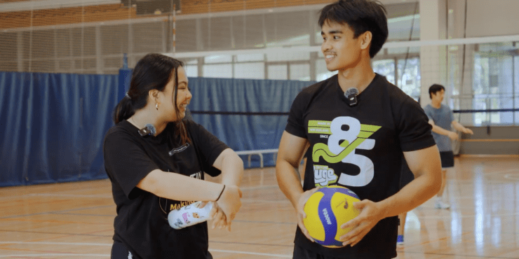 Image of Musa and Kristel talking to the camera