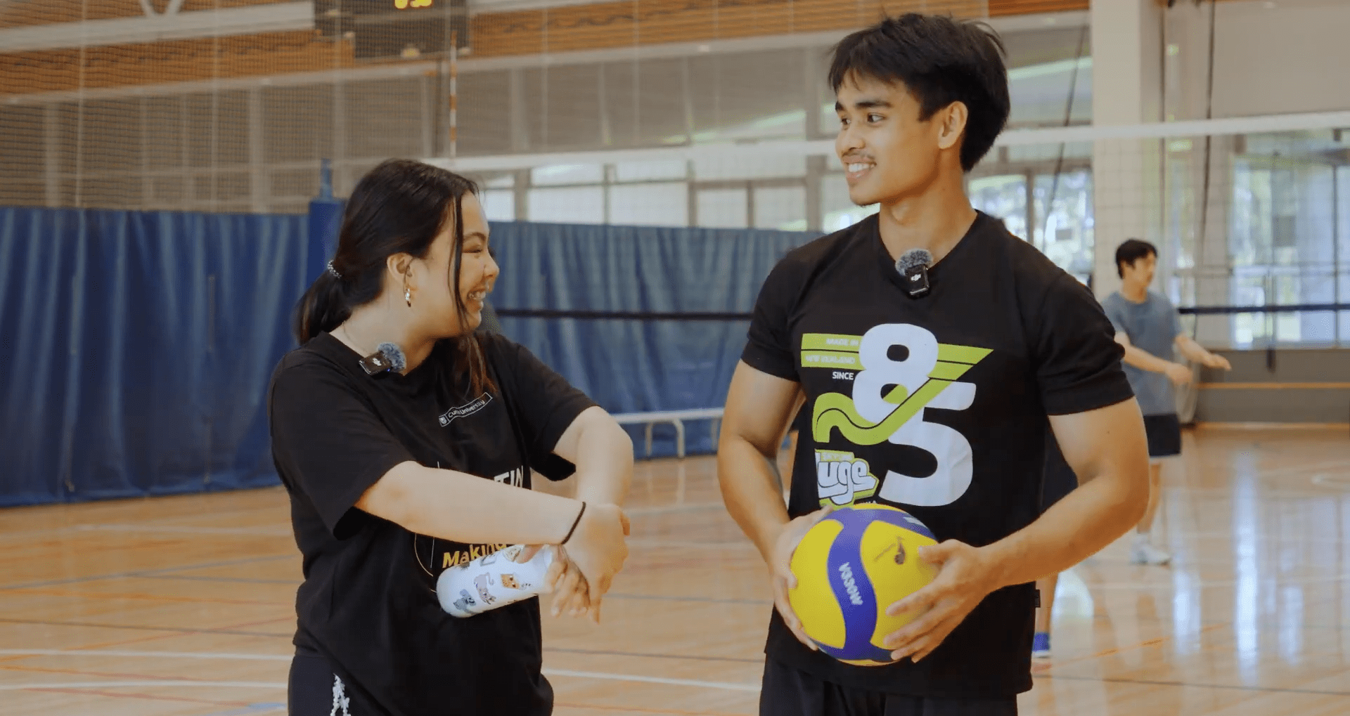 Image of Musa and Kristel talking to the camera